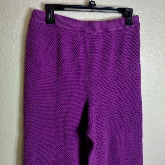 Free People Beach Hailee Knit Pull On Pants Purple Sz L - Picture 6 of 10